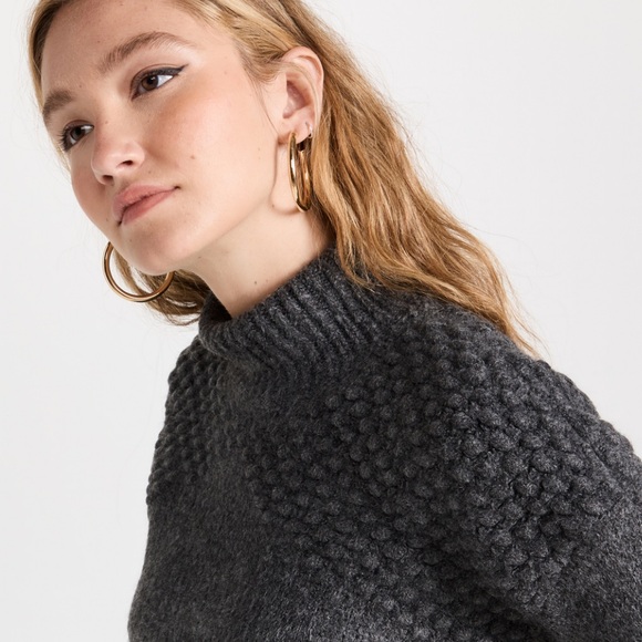 Free People Bradley Pullover in color Charcoal. - Picture 2 of 8